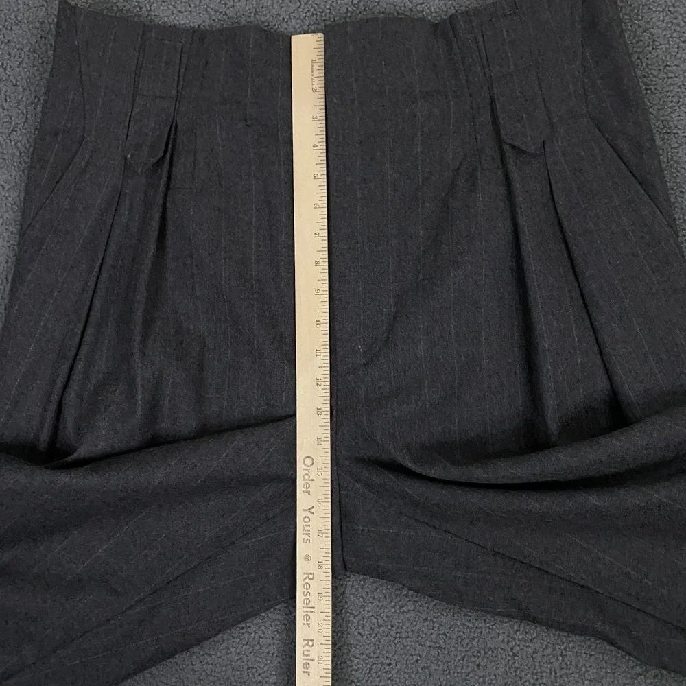 Vintage Gianni Versace Trouser Pants FITS 38x28 Pin Stripe Pleated Baggy Italy